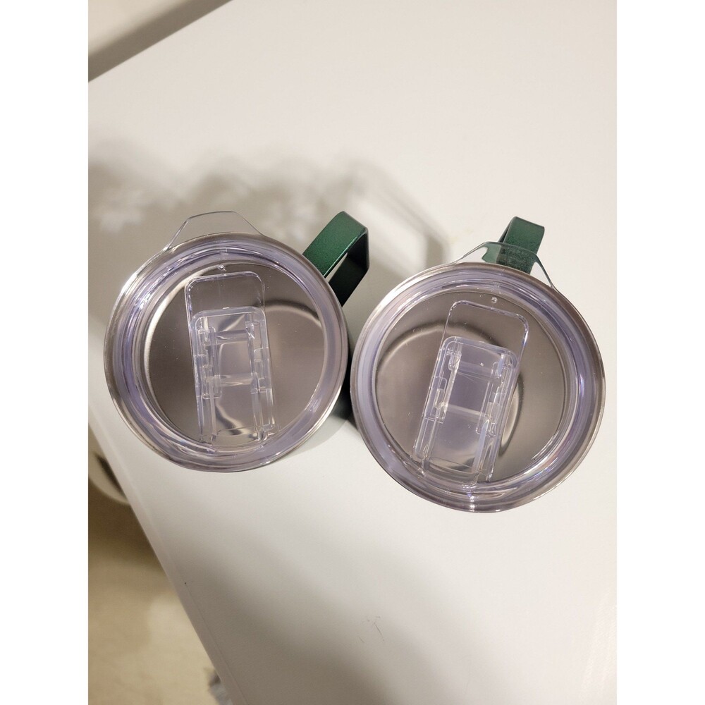 Pair of stainless steel insulated camp mugs - Picture 2 of 4